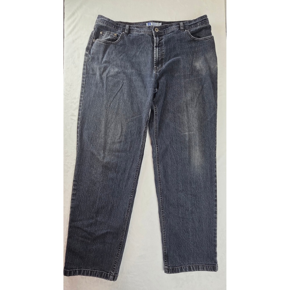 Leo Chevalier Jeans Mens 40/35 Dark Wash Straight Leg Denim Stretch 1051-65